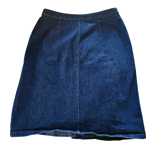 Banana Republic Button Down Denim Skirt Women 10 - Picture 2 of 3